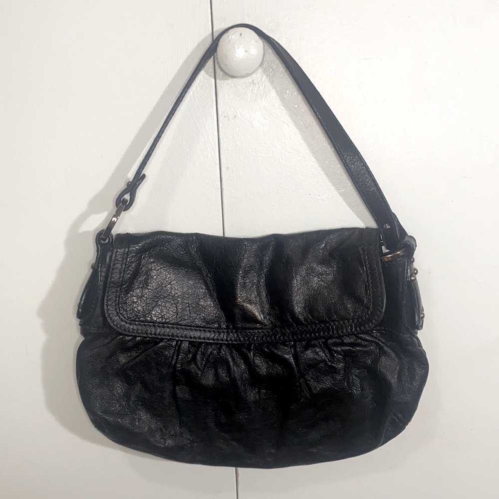 Vintage Fendi Black Leather Chef Baguette